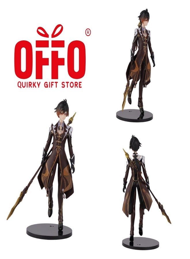 Offo Zhongli Action Figure | Genshin Impact Anime Figurine | 22 cm PVC with 3D Mould | Lightweight & Durable Showpiece for Desk, Room, Shelf | Gift for Anime Fans & Collectors - Image 4